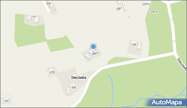 Istebna, Istebna, 255, mapa Istebna