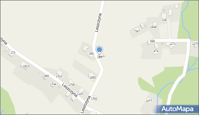 Istebna, Istebna, 266, mapa Istebna