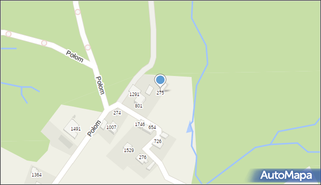 Istebna, Istebna, 275, mapa Istebna