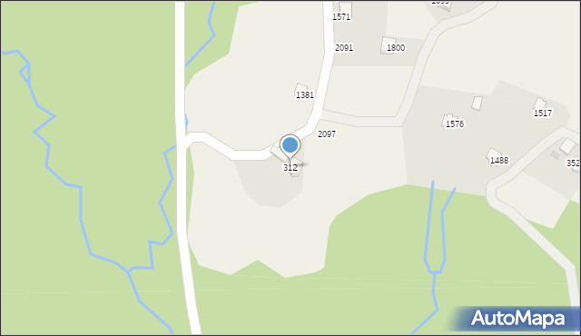 Istebna, Istebna, 312, mapa Istebna