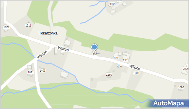 Istebna, Istebna, 340, mapa Istebna