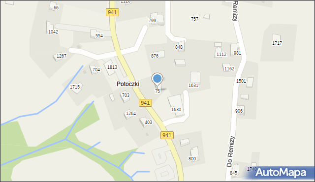 Istebna, Istebna, 75, mapa Istebna