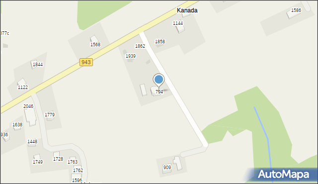 Istebna, Istebna, 794, mapa Istebna