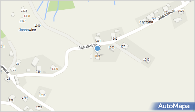 Istebna, Istebna, 826, mapa Istebna