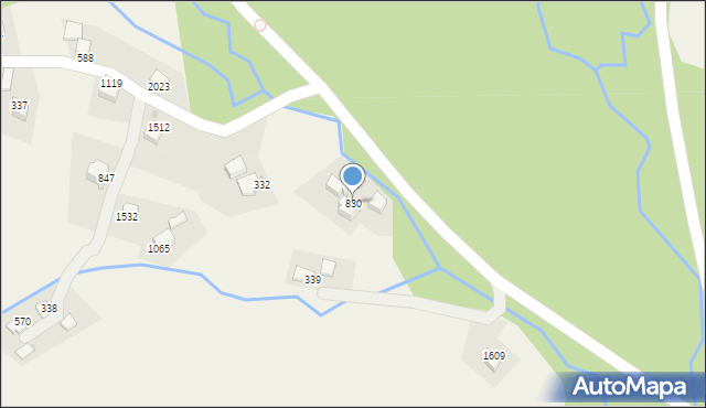 Istebna, Istebna, 830, mapa Istebna