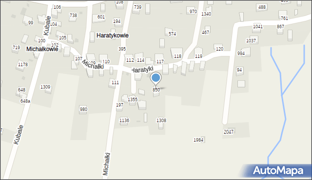 Istebna, Istebna, 850, mapa Istebna