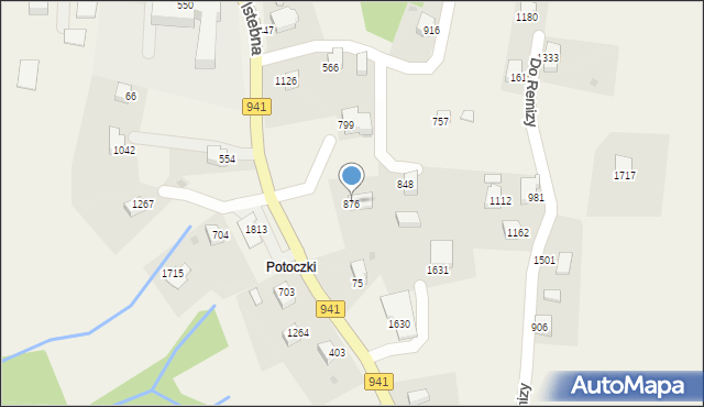 Istebna, Istebna, 876, mapa Istebna