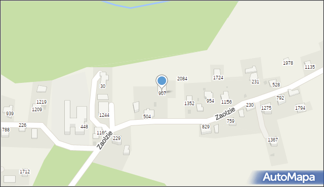 Istebna, Istebna, 907, mapa Istebna
