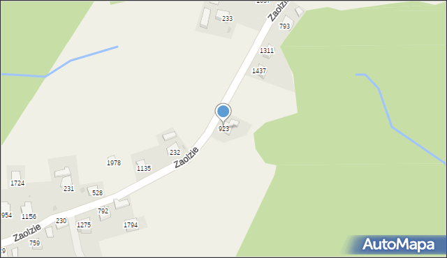 Istebna, Istebna, 923, mapa Istebna