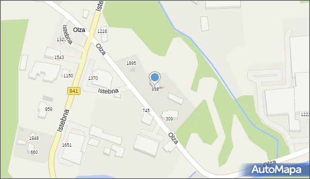 Istebna, Istebna, 938, mapa Istebna