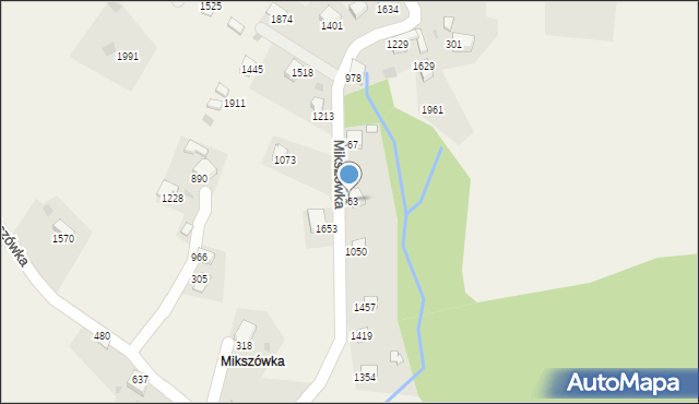 Istebna, Istebna, 963, mapa Istebna