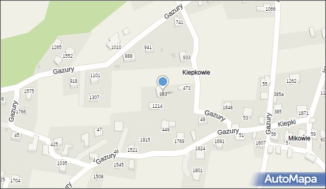 Istebna, Istebna, 983, mapa Istebna