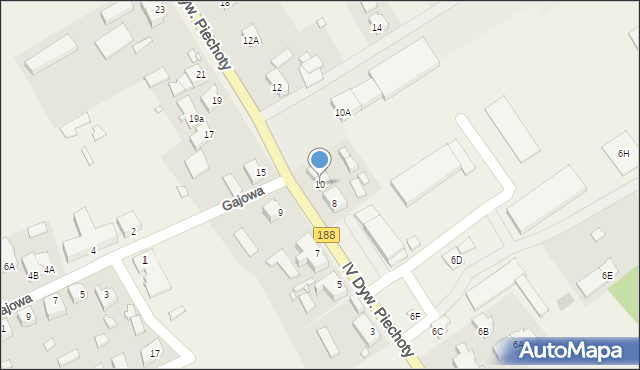 Lipka, IV Dywizji Piechoty, 10, mapa Lipka