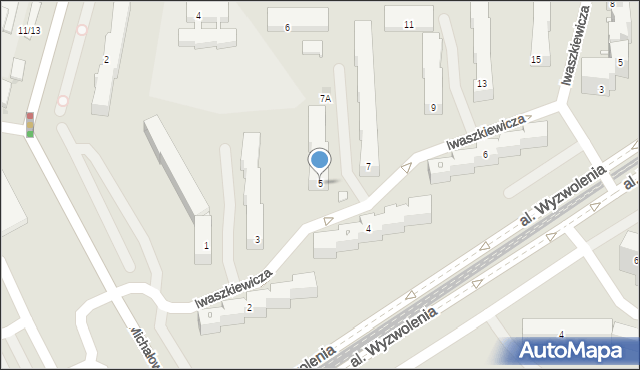 Częstochowa, Iwaszkiewicza Jarosława, 5, mapa Częstochowy