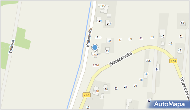 Iwanowice Dworskie, Iwanowice Dworskie, 121c, mapa Iwanowice Dworskie