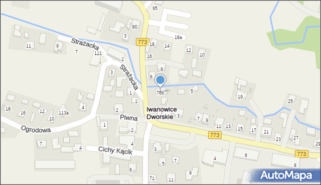 Iwanowice Dworskie, Iwanowice Dworskie, 76b, mapa Iwanowice Dworskie