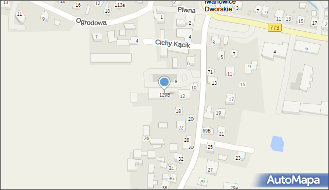 Iwanowice Włościańskie, Iwanowice Włościańskie, 129B, mapa Iwanowice Włościańskie