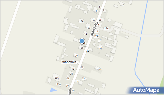 Iwanówka, Iwanówka, 18, mapa Iwanówka