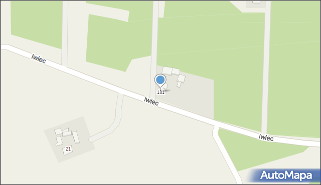 Iwiec, Iwiec, 131, mapa Iwiec
