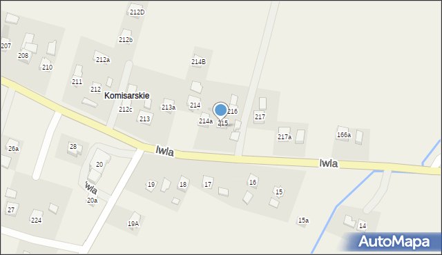 Iwla, Iwla, 215A, mapa Iwla