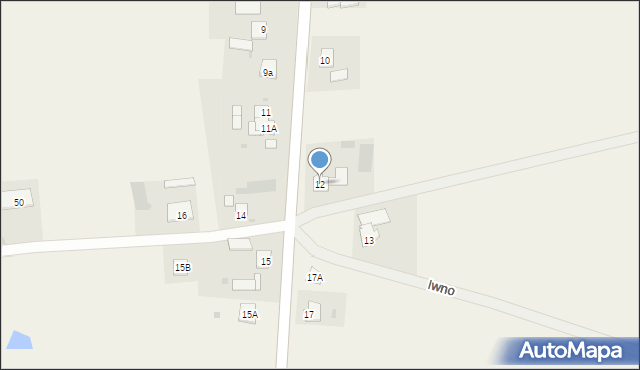 Iwno, Iwno, 12, mapa Iwno