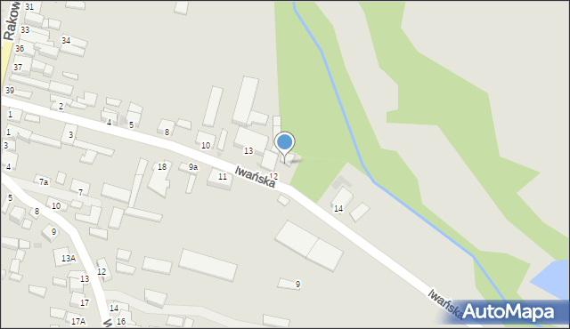 Łagów, Iwańska, 13A, mapa Łagów