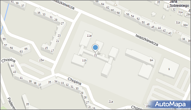 Oława, Iwaszkiewicza Jarosława, 11, mapa Oława