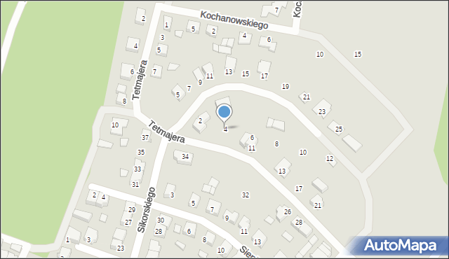 Rakoniewice, Iwaszkiewicza, 4, mapa Rakoniewice