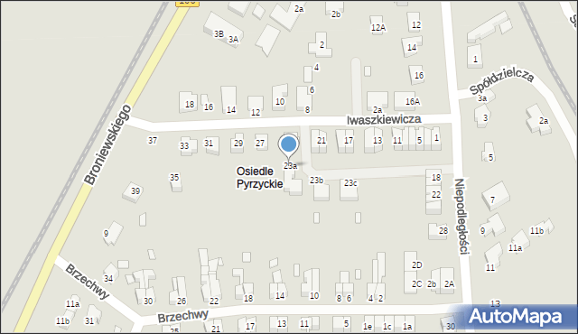 Stargard, Iwaszkiewicza Jarosława, 23a, mapa Stargard