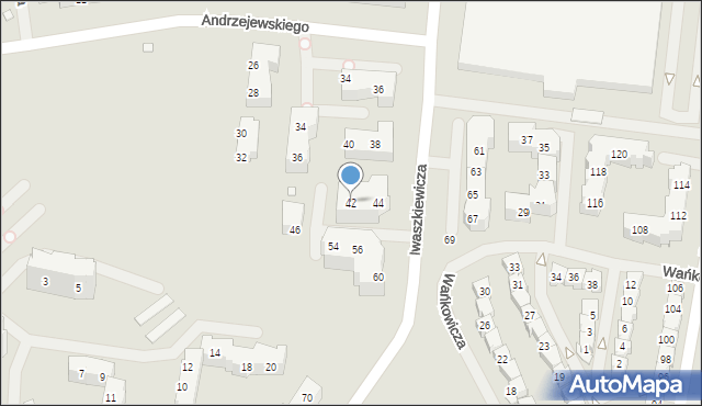 Szczecin, Iwaszkiewicza Jarosława, 42, mapa Szczecina