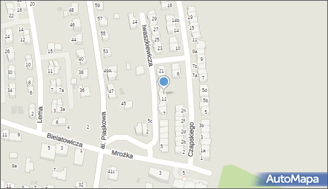 Tarnów, Iwaszkiewicza Jarosława, 13, mapa Tarnów