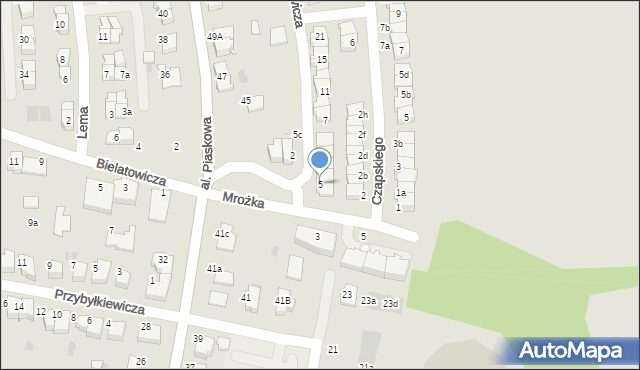 Tarnów, Iwaszkiewicza Jarosława, 5, mapa Tarnów