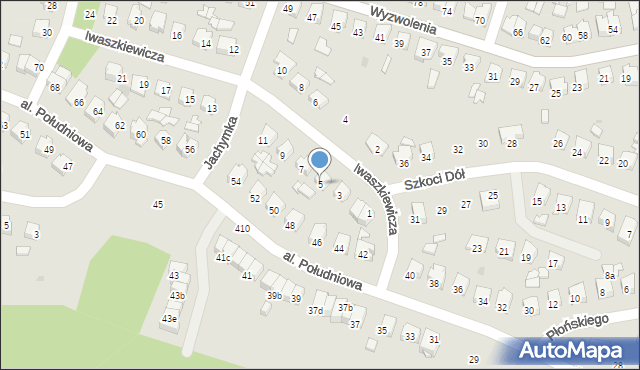 Tomaszów Lubelski, Iwaszkiewicza Jarosława, 5, mapa Tomaszów Lubelski