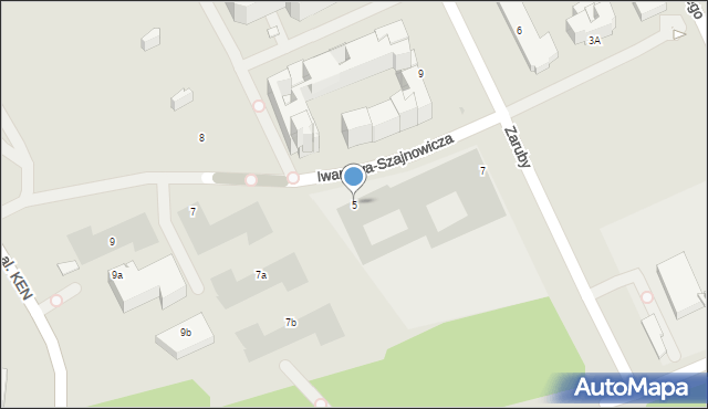 Warszawa, Iwanowa-Szajnowicza Jerzego, 5, mapa Warszawy