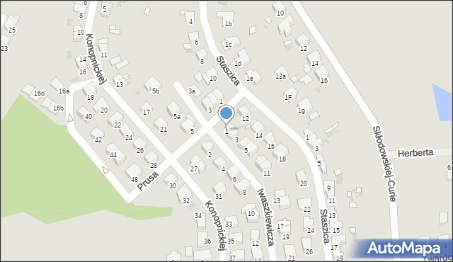 Wołów, Iwaszkiewicza Jarosława, 1, mapa Wołów