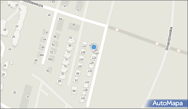 Wrocław, Iwaszkiewicza Jarosława, 122, mapa Wrocławia