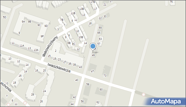 Wrocław, Iwaszkiewicza Jarosława, 51, mapa Wrocławia
