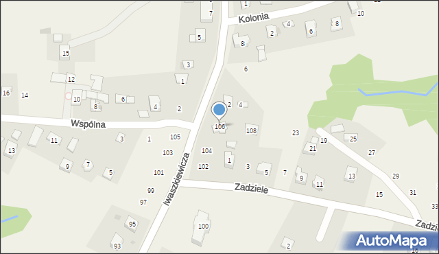 Zakliczyn, Iwaszkiewicza Wacława, 106, mapa Zakliczyn