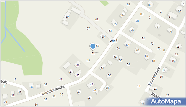 Zakliczyn, Iwaszkiewicza Wacława, 51, mapa Zakliczyn