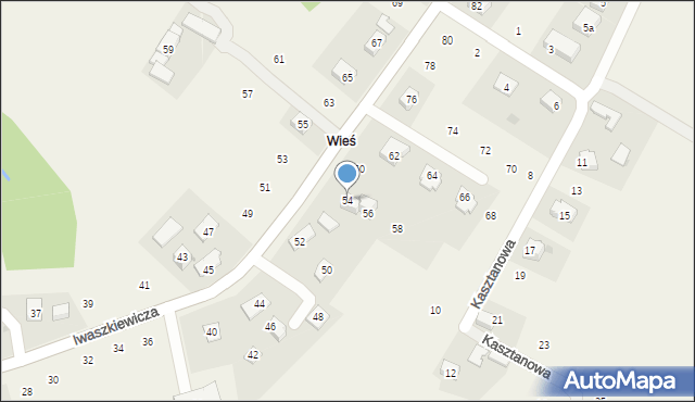 Zakliczyn, Iwaszkiewicza Wacława, 54, mapa Zakliczyn