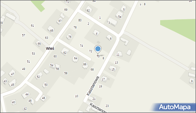 Zakliczyn, Iwaszkiewicza Wacława, 70, mapa Zakliczyn