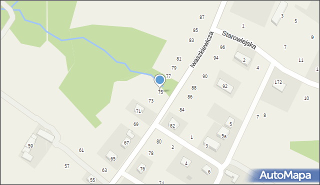 Zakliczyn, Iwaszkiewicza Wacława, 75, mapa Zakliczyn