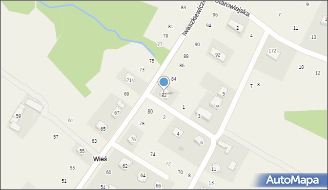 Zakliczyn, Iwaszkiewicza Wacława, 82, mapa Zakliczyn