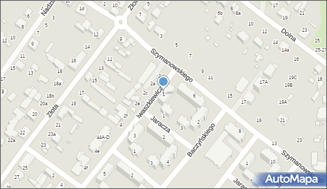 Zduńska Wola, Iwaszkiewicza Jarosława, 1, mapa Zduńska Wola
