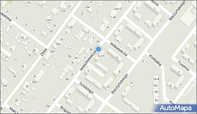 Zduńska Wola, Iwaszkiewicza Jarosława, 7, mapa Zduńska Wola