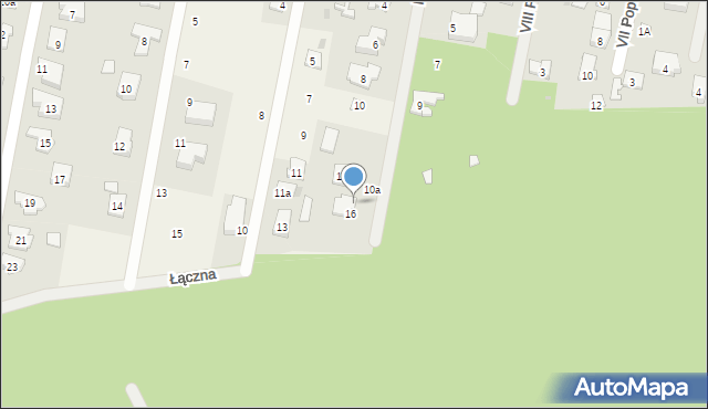 Hornówek, IX Poprzeczna, 12, mapa Hornówek