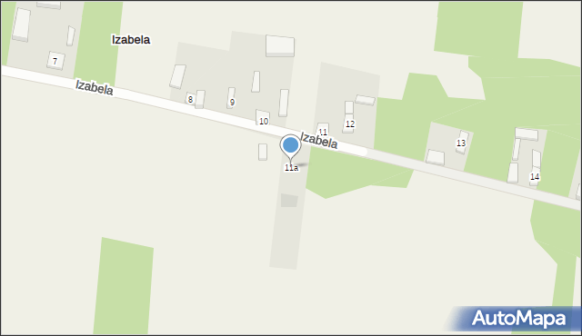 Izabela, Izabela, 11a, mapa Izabela