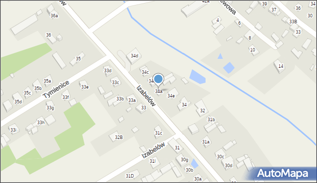 Izabelów, Izabelów, 34a, mapa Izabelów