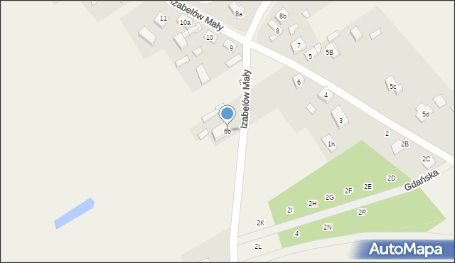 Izabelów Mały, Izabelów Mały, 6b, mapa Izabelów Mały