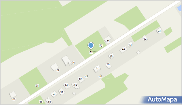 Izabelów Mały, Izabelów Mały, 71, mapa Izabelów Mały